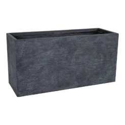 Plantenbak Utah Biguhi - L75 X B27 X H40cm - Donkergrijs