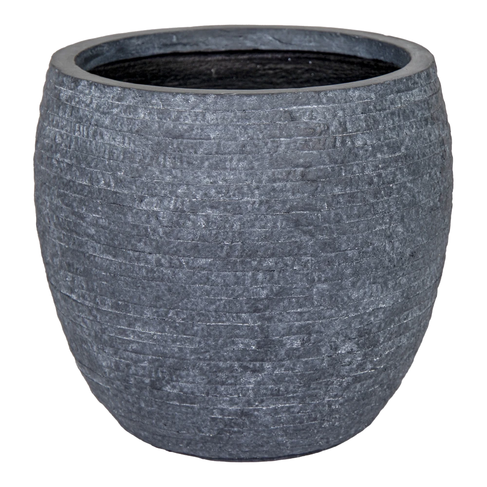 Bloempot Utah Bullet - D44 X H39 - Donkergrijs 3 Bloempot Utah Bullet - D44 X H39 - Donkergrijs