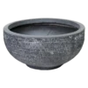 Plantenschaal Utah - D36 X H16.5cm - Donkergrijs -Natur Bloemen Winkel utah round bowl graphite d36h165 schaal 1 4
