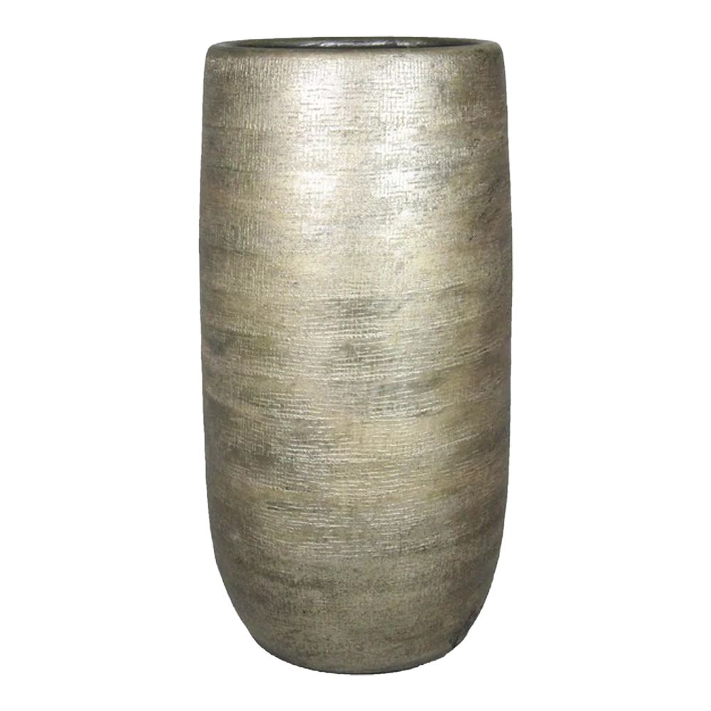 Bloempot Mira Hoog - D26 X H50cm - Goud 3 Bloempot Mira Hoog - D26 X H50cm - Goud