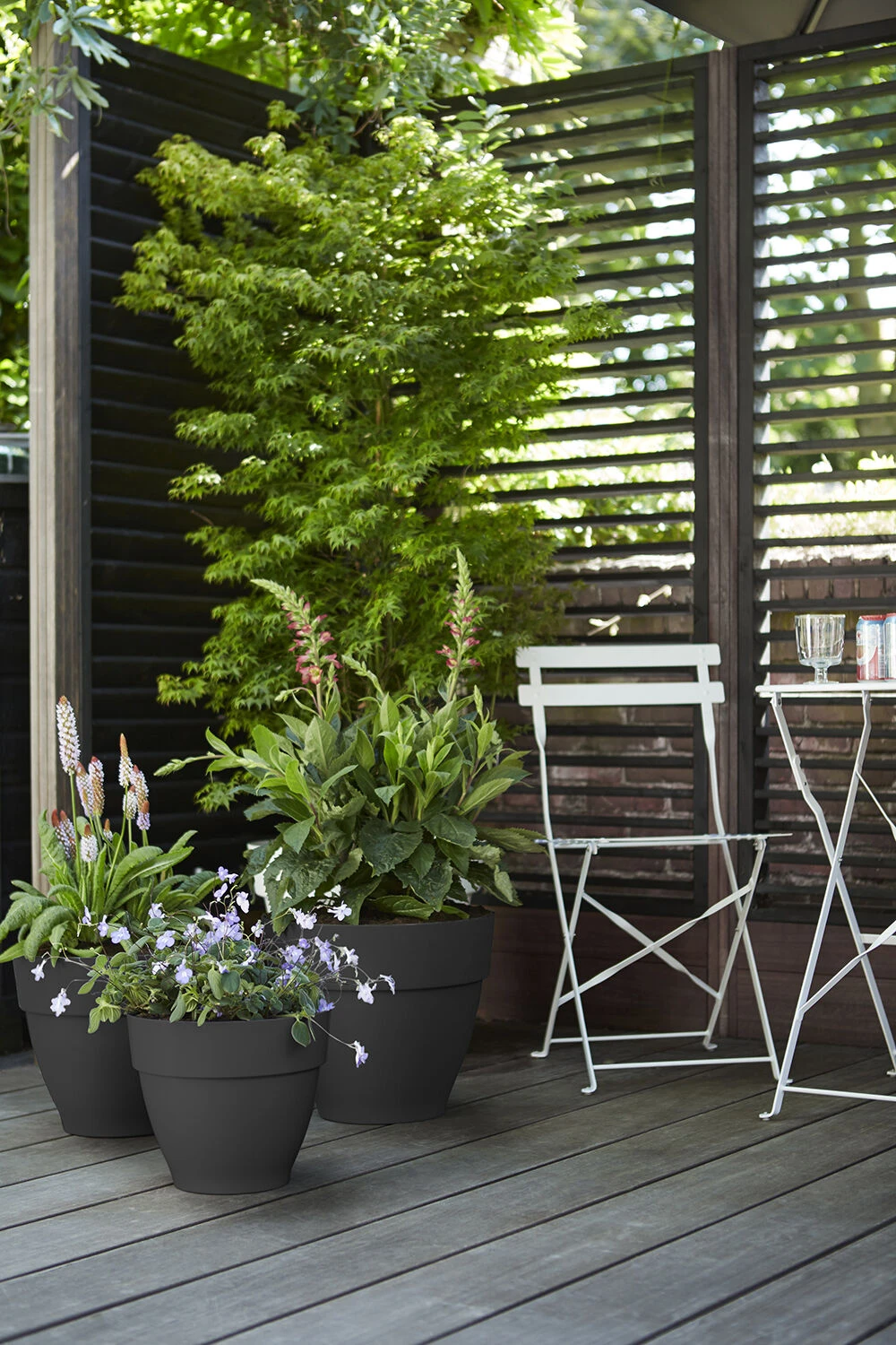 Bloempot Elho Vibia Campana Rond 35cm - Antraciet 5 Bloempot Elho Vibia Campana Rond 35cm - Antraciet - Afbeelding 3