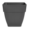 Bloempot Elho Vibia Campana Vierkant 30cm - Antraciet -Natur Bloemen Winkel vibia campana vierkant 30 plantenbak antraciet 1 8