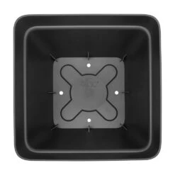 Bloempot Elho Vibia Campana Vierkant 30cm - Antraciet -Natur Bloemen Winkel vibia campana vierkant 30 plantenbak antraciet 3 6