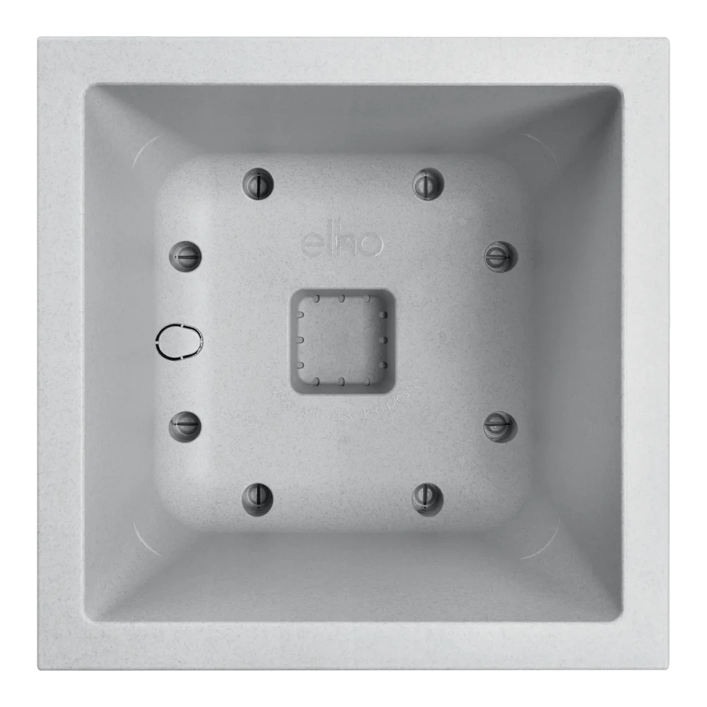 Elho Vivo Next Vierkant Wielen 30cm - Warm Grijs 5 Elho Vivo Next Vierkant Wielen 30cm - Warm Grijs - Afbeelding 3