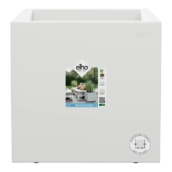 Elho Vivo Next Vierkant Wielen 40cm - Wit 12 Elho Vivo Next Vierkant Wielen 40cm - Wit -Natur Bloemen Winkel vivo next vierkant wielen 40cm wit 4 1